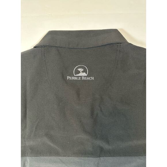 Pebble Beach Logo Full Zip Golf Jacket Men’s Size Medium Wind Water Resistant - Picture 6 of 6